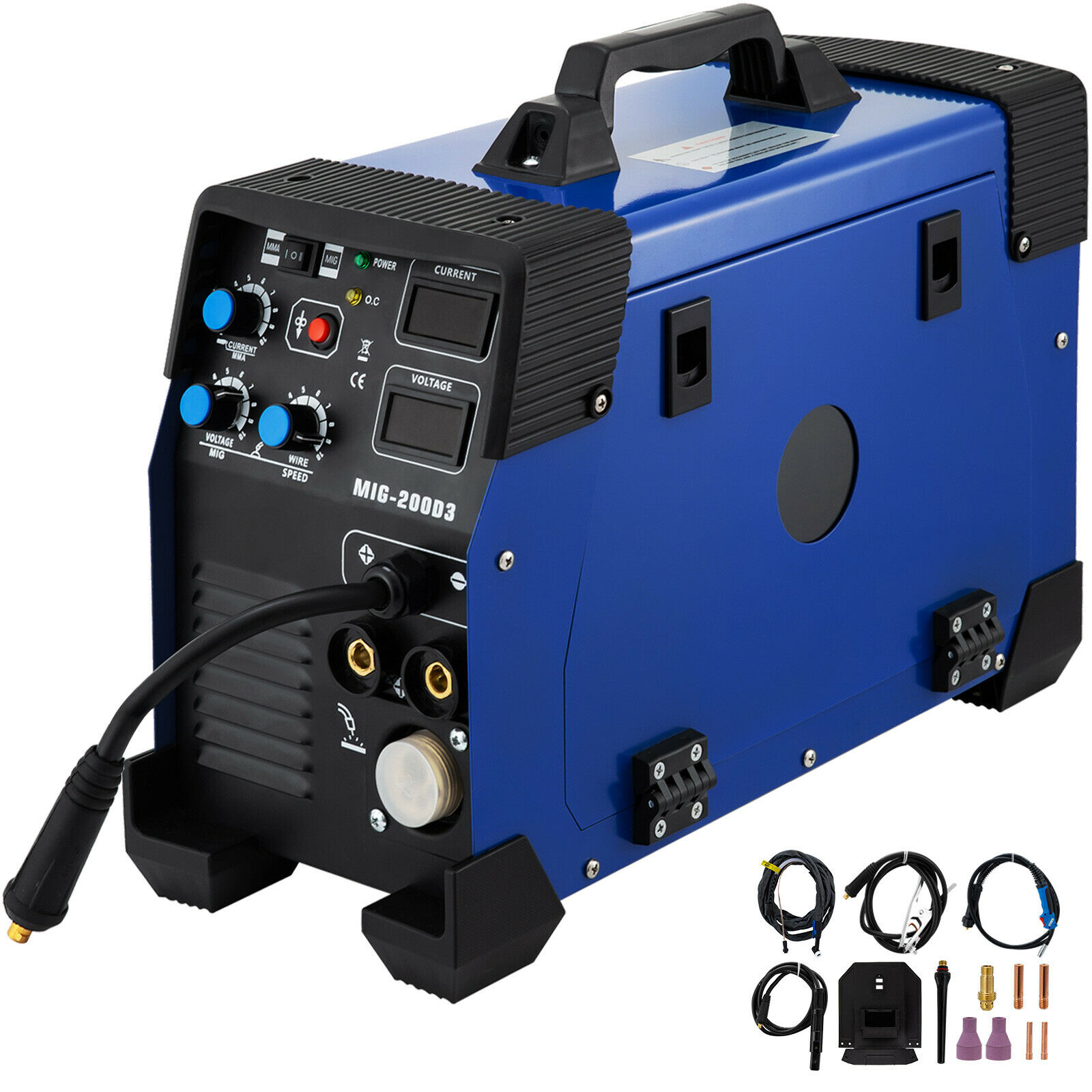 3 в 1 5 в 1 типа для сварки MIG / MAG/TIG/поток/ММА инвертор постоянного тока ММА 200Amp Combo сварочный аппарат для точечной сварки