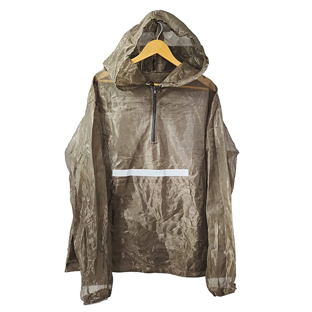 Mosquito Jacket No-See-Um Mesh, Super Light, One Size for All, Full Face Hood, Keep Safe Cool, UV Protection 11E-MJ002 (B07)