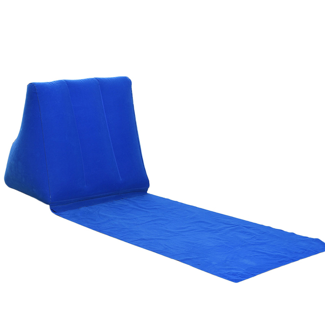 Triangle Inflatable Cushion Thick Pvc Flocking Outdoor Travel Beach Mat Wholesale Portable Lawn Cushion Spot