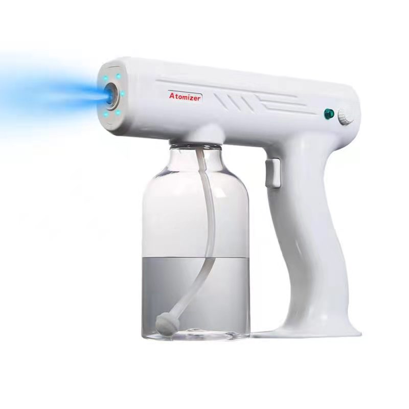 Nano Blue Light Atomizer Portable Automatic Sprayer Electrical Fogger Smoke Sterilizer Sanitizing Gun