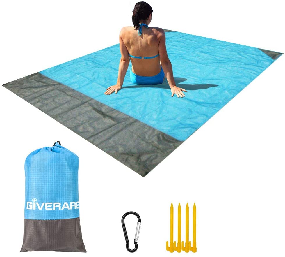 Portable beach Picnic Mat Sand Proof Mat for Travel Camping Hiking Packable Mat