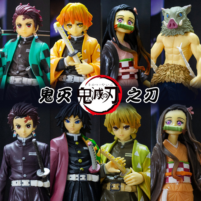 Игрушечная аниме-модель из ПВХ, рассекающий демонов, киметсу, no Yaiba Kamado Tanjirou Kamado Nezuko