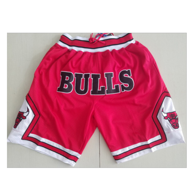 Оптовая продажа, мужские баскетбольные шорты с вышивкой команды NBA- Bulls Just Don