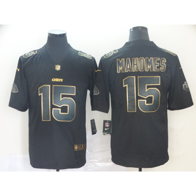 2021 Patrick Mahomes 15 Travis Kelce 87 American Football Club Teams Uniform Jersey Mens Legendary Black Gold T Shirt Wear