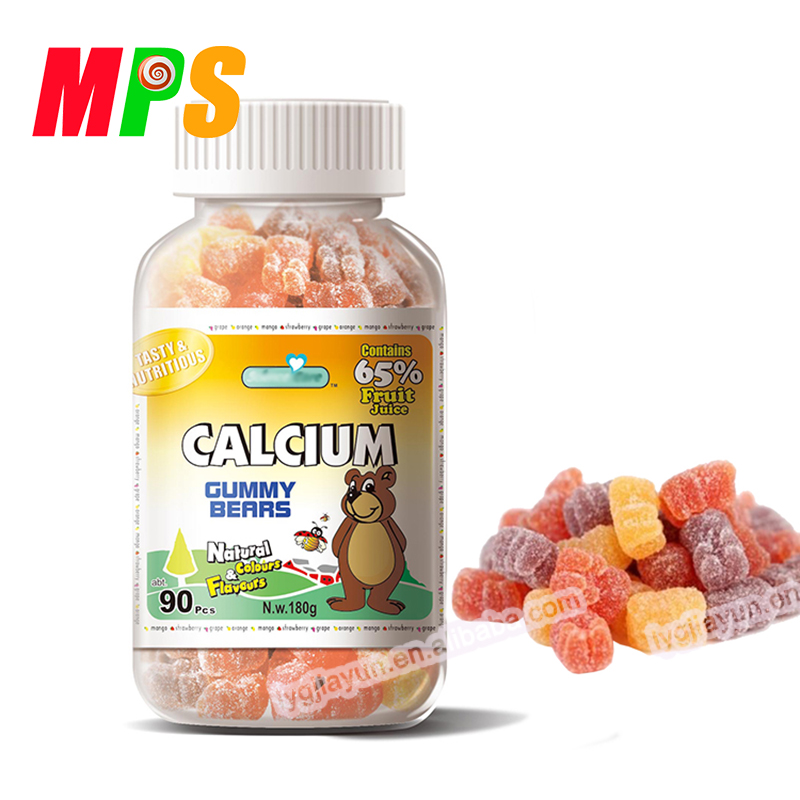 180 г фабричная Поставка Халяль сертифицированные Gummies желатин кальций Gummy медведь