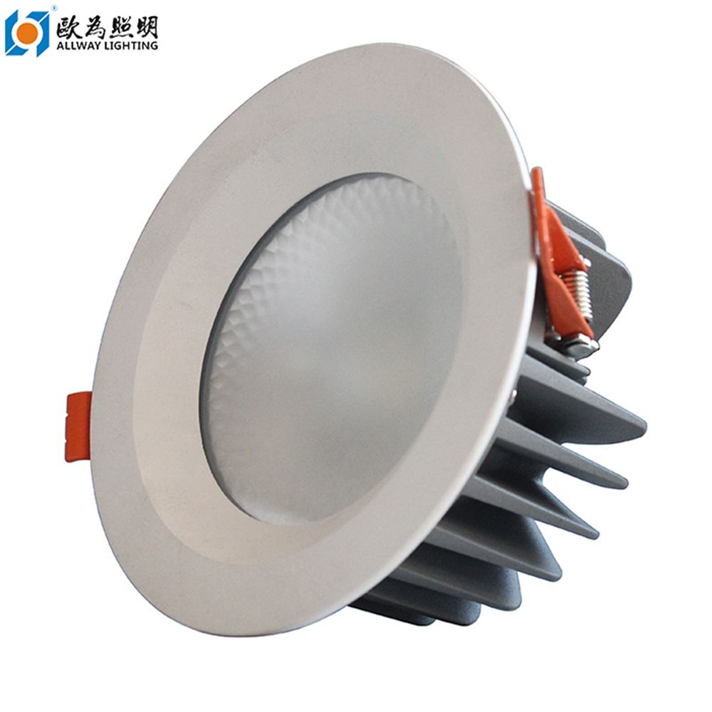 High quality aluminum profile smart fire rated 10W COB antiglare decorative panel recessed ceiling downlights