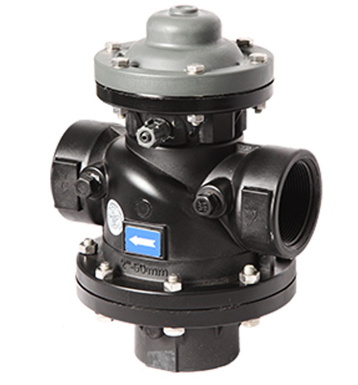 3 inch 3 way double-chamber backwash control valve for backflushing filtration system