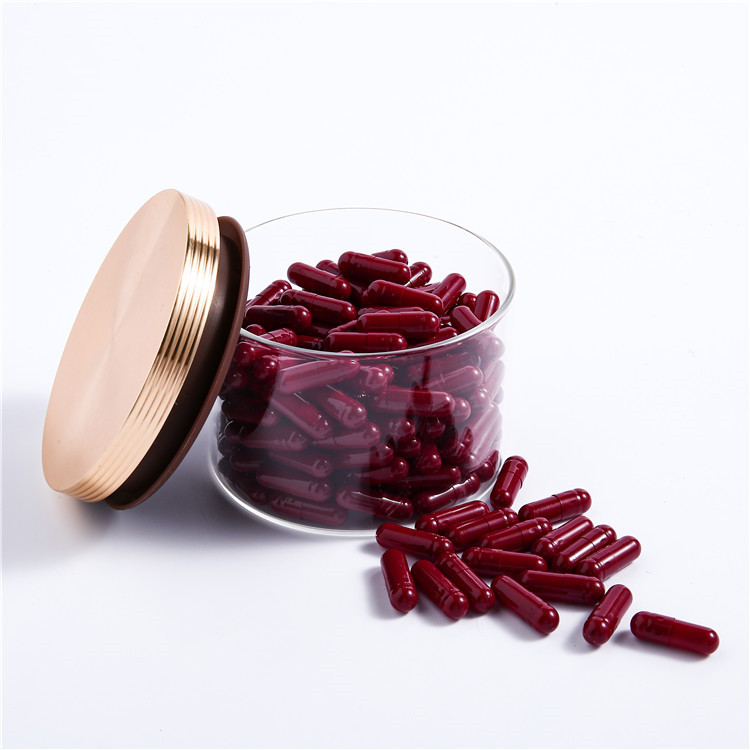 Custom color 0# colonic coating enteric gelatin mini vacant capsules for powder packing