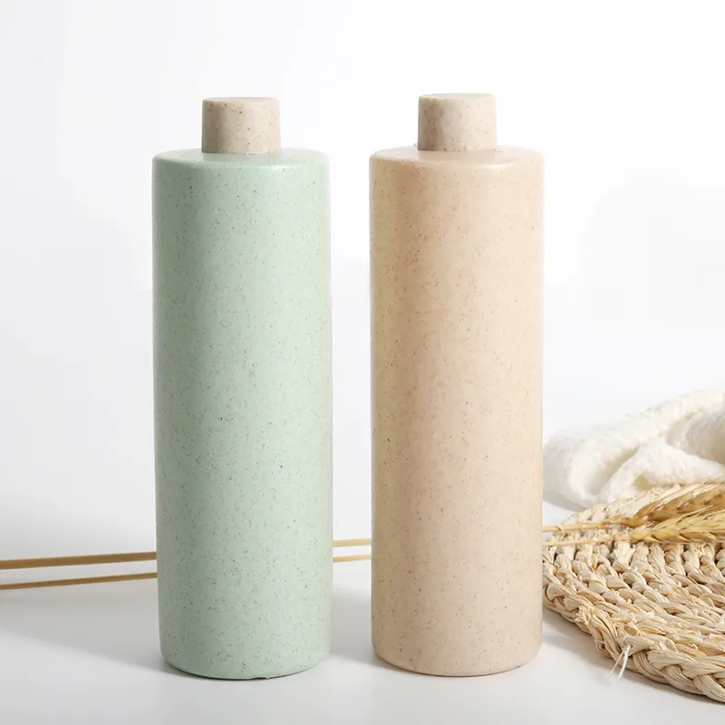 Customize Eco Friendly Biodegradable Wheat Straw Hotel Shampoo Bottle
