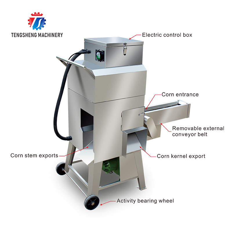 TS-W168L Коммерческая кукурузная молотилка из нержавеющей стали для продажи на Филиппинах/молотилка для сладкой кукурузы