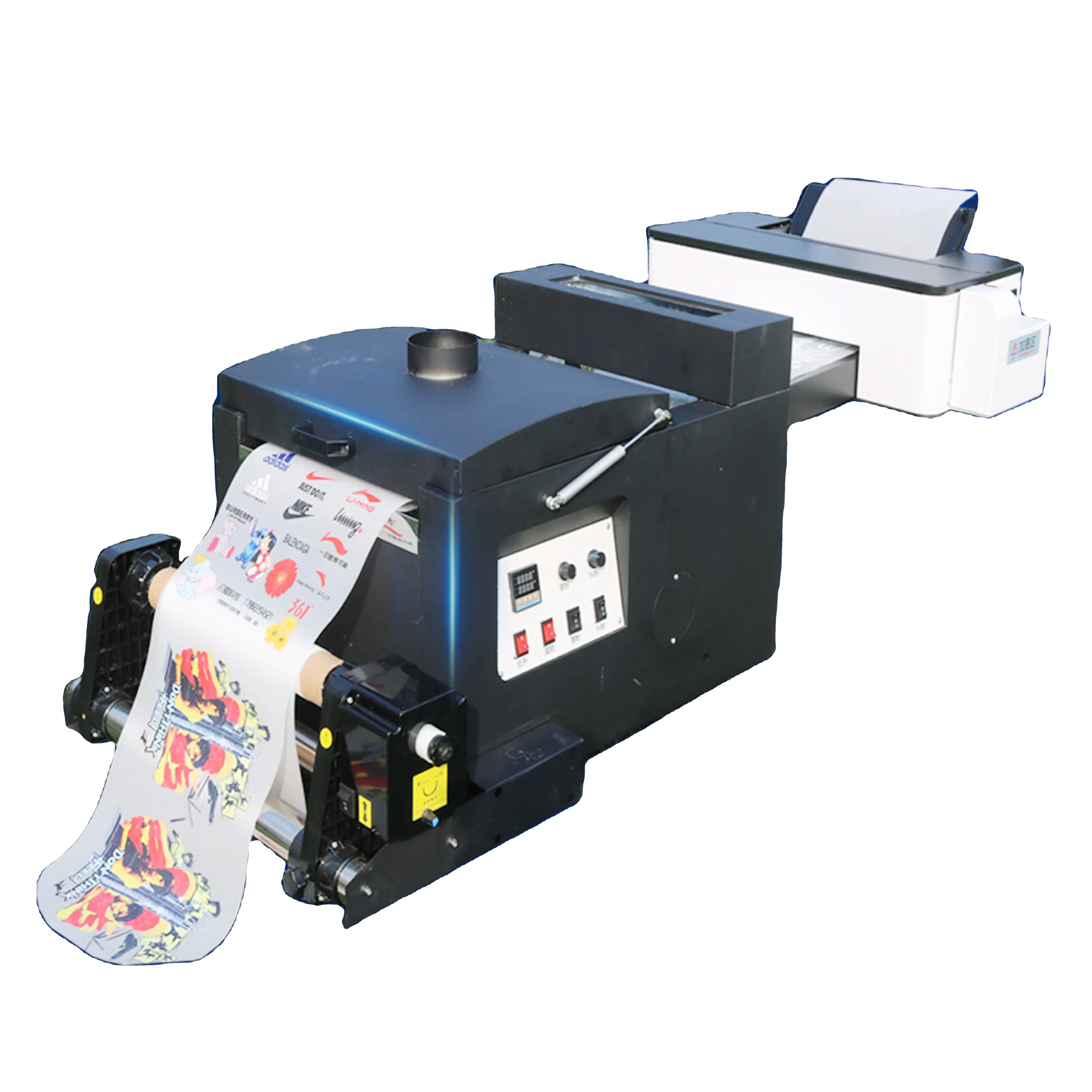 Dtf Printer Powder 5 Colors DTF Printer A3 Print DTF 4720 2 Heads DTF A4 Sheet A3 Size Automatic Powder Shaking