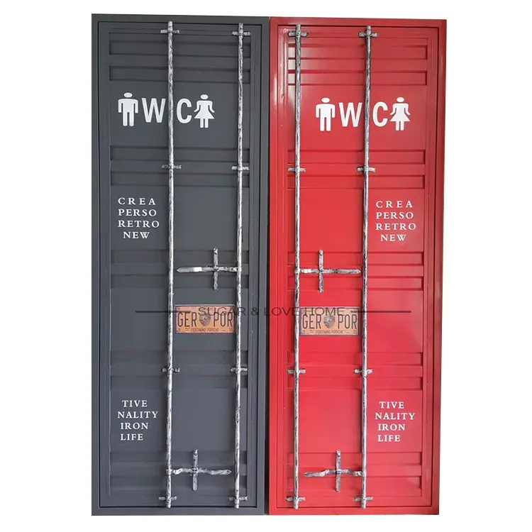 Shipping Container Restaurant Bar Industrial Loft Style Metal Door