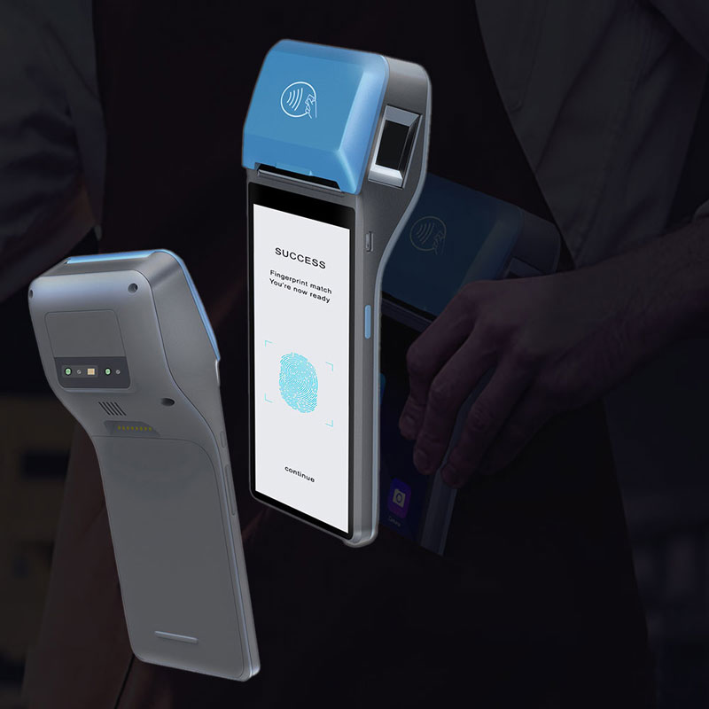 Умный мобильный 4G WiFi Портативный NFC Android POS-терминал с принтером Z300