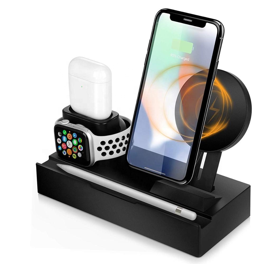 8in1 smart multi port usb charger station wireless Charger,Qi-Certified Charging Stand Compatible with iPhone Xs Max/XS/XR/X