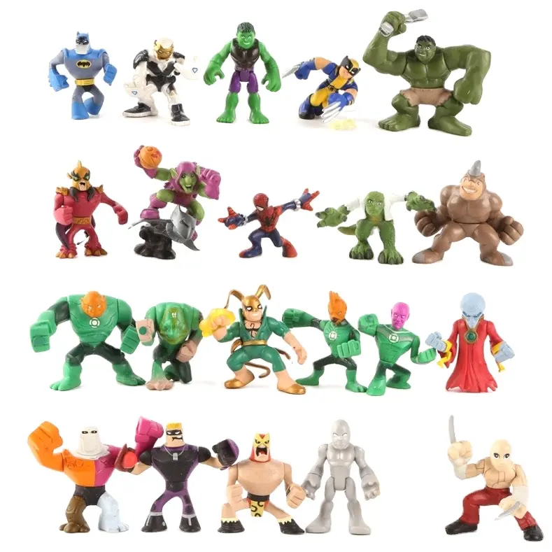 Custom 2inch 3D Mini PVC Figurine Custom Made Heros Series Miniature Figure Customized PVC Figurine Toy Set