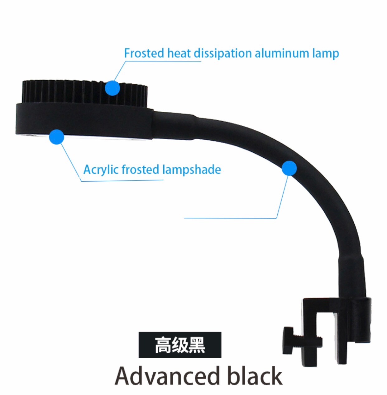 ZAOHETIAN With US EU plug Aquarium LED Light 5W/10W/15W Ultra Bright Clip-on Lamp led light fish tank