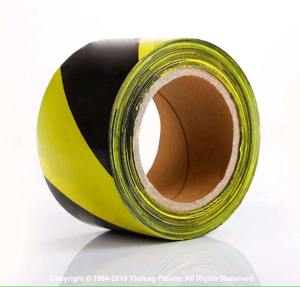 LDPE Material Non-adhesive Barricade Tape Yellow and Black