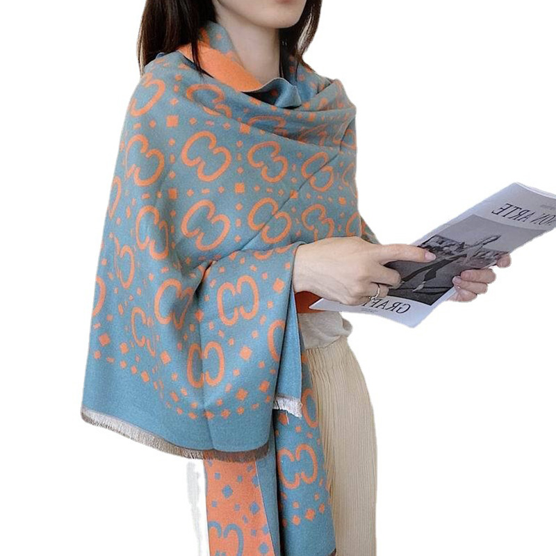 2021 Fashion Women Solid Pashmina Cashmere Shawl Wool Blended Plain Color Scarf