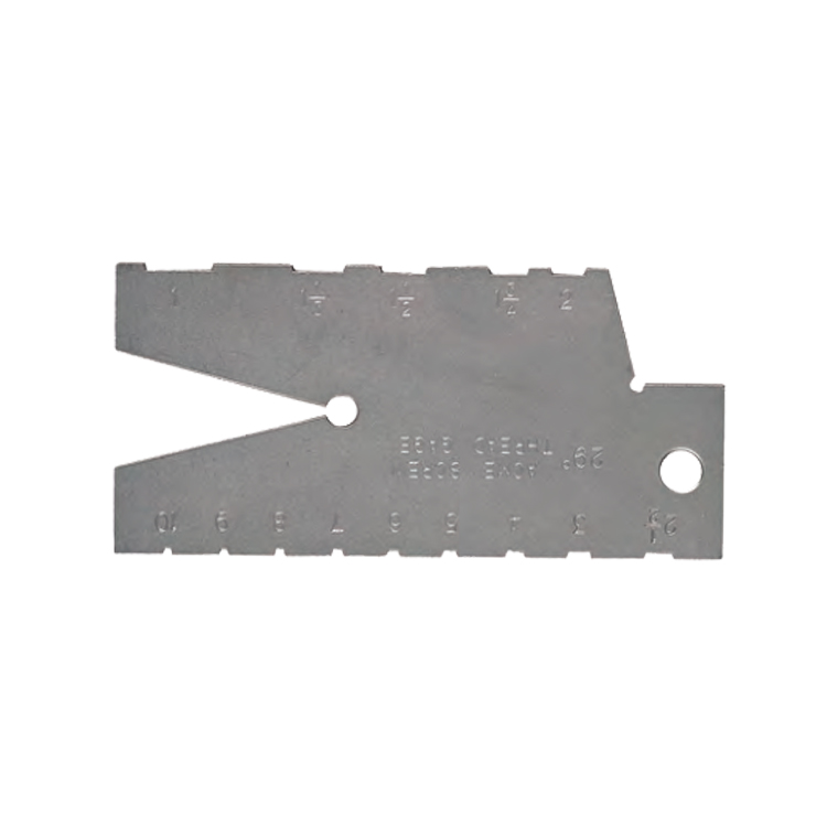 Dasqua 29 Degree Inclined Angle Acme Screw Thread Gauge