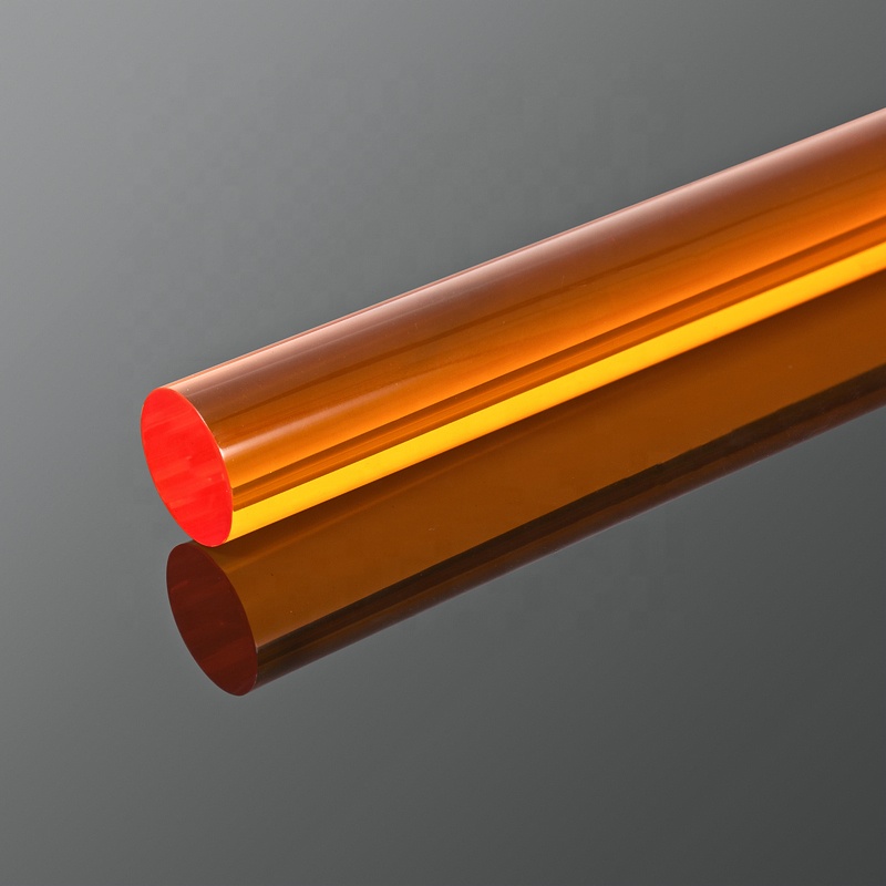 clear colored round rectangular customizable diameter 1mm to 150mm PMMA Rod