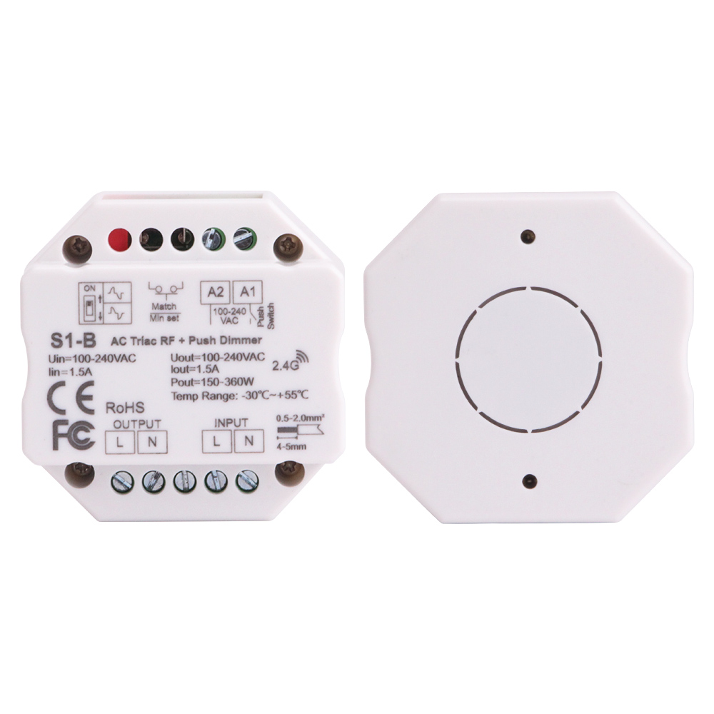 Беспроводной пульт дистанционного управления R1 1A Triac RF, 240 в, RF2.4G, 220 В, светодиодный регулятор яркости