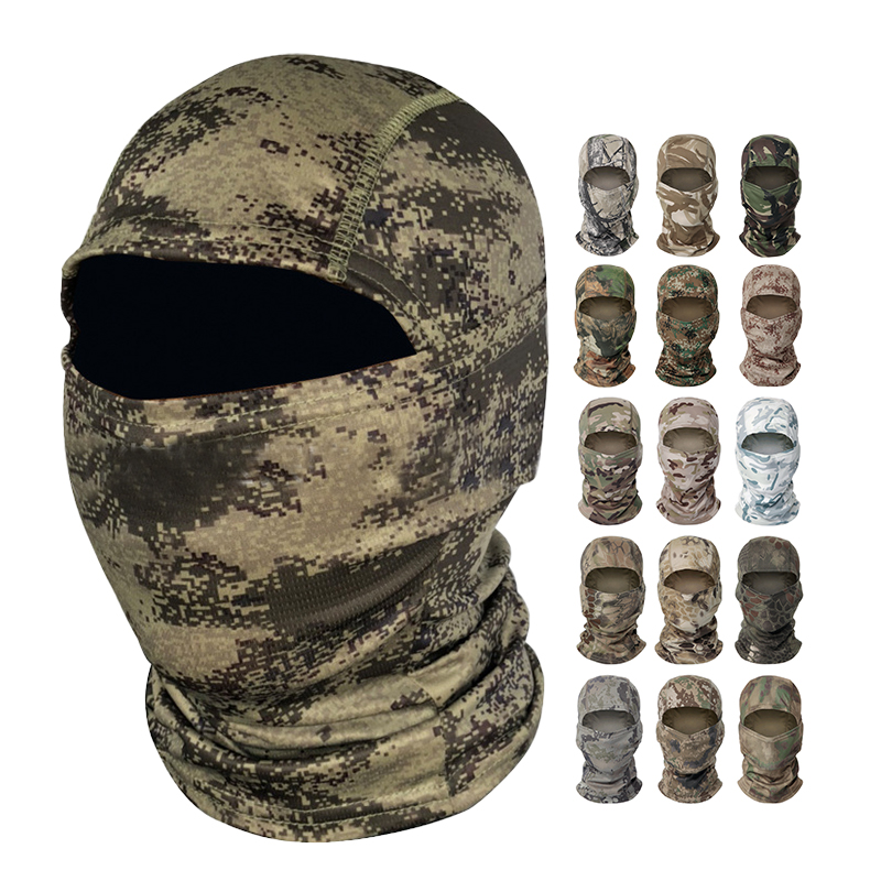 Outdoor Sport Cycling Full Face custom Anti-UV balaclava hats fire flame cagoul hood Camouflage one hole Ski Mask