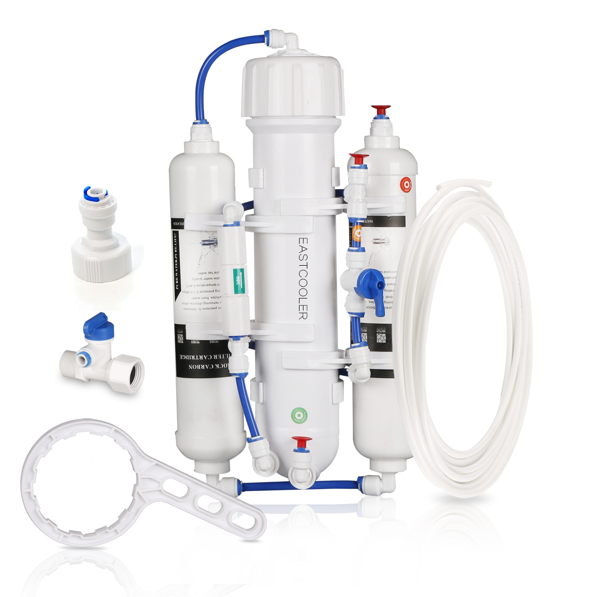 Eastcooler ECRO3S-A Aquarium Hot Sale RO Water Filter system 3-stage aquarium Water Purifier System For Fish keeping