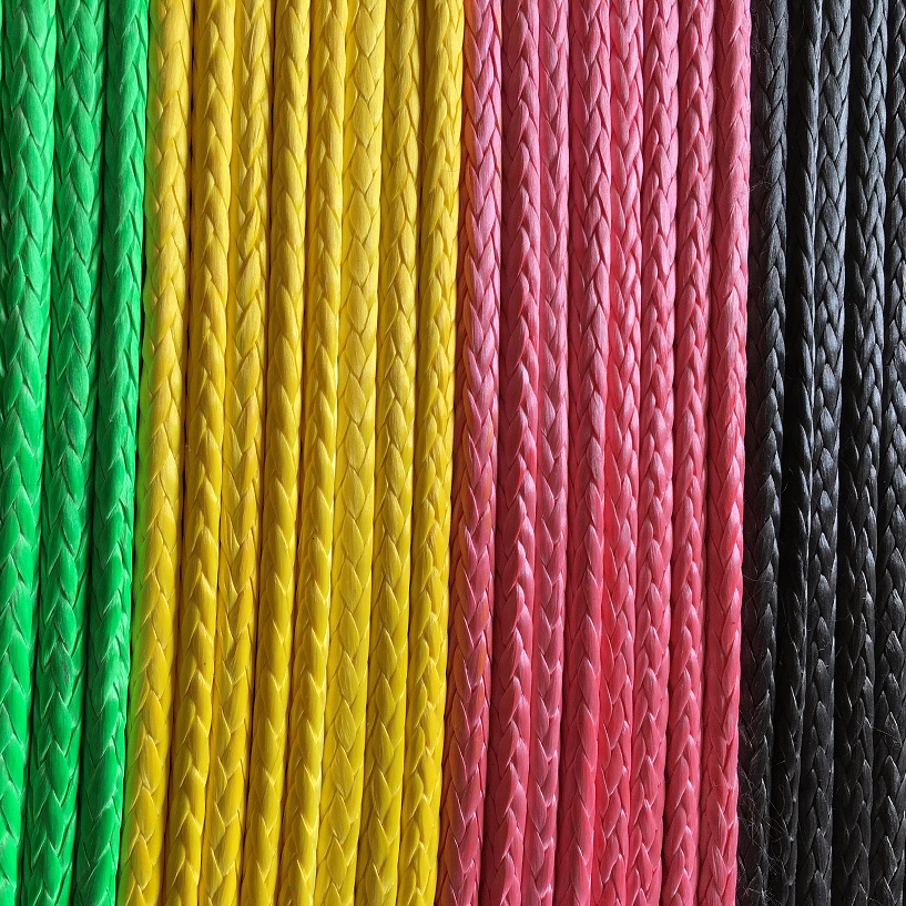12mm UHMWPE coated rope synthetic UHMWPE ROPE for marine towing