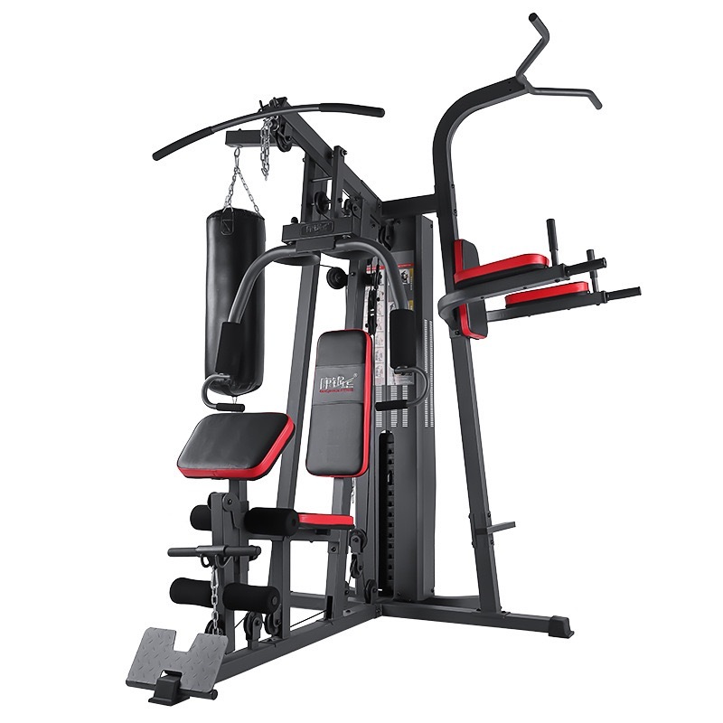 Newly upgraded multi-functional comprehensive trainer three-person station home equipment