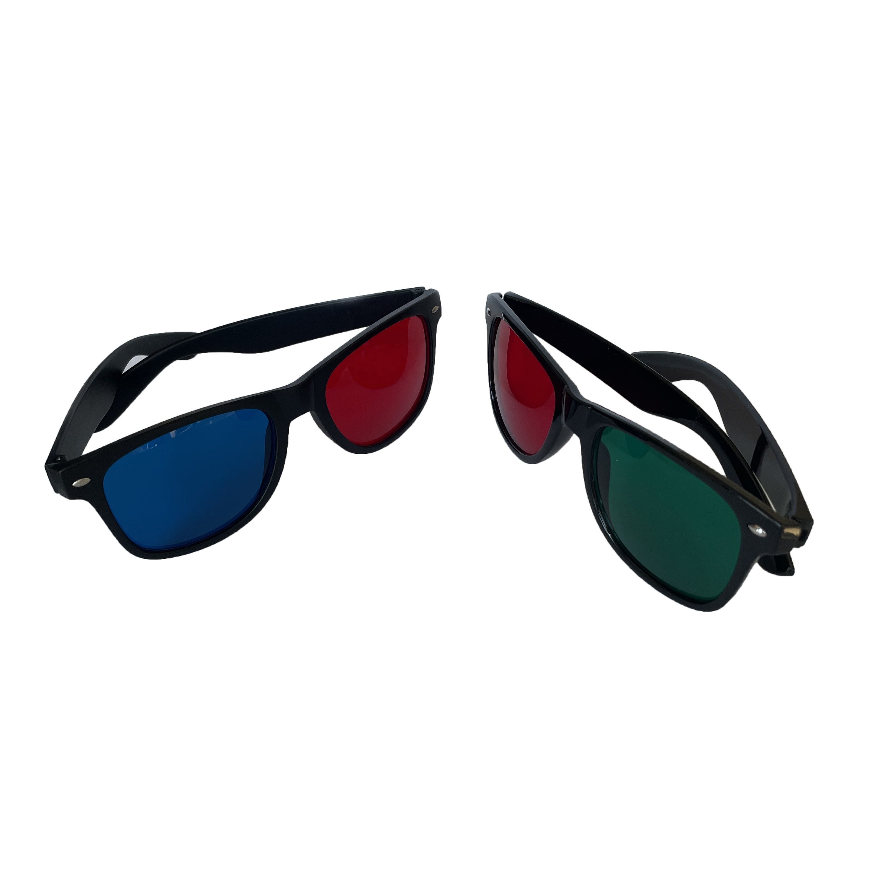 Most Popular Best Selling Promion Gifts Plastic Red Green and Red Blue 3d Glasses