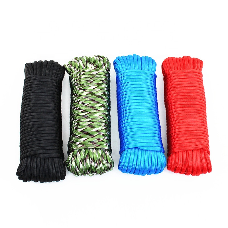 550lb Paracord Cord/Parachute Cord Type 7 or 9 Strand 100% Nylon Core and Shell - Multiple Colors
