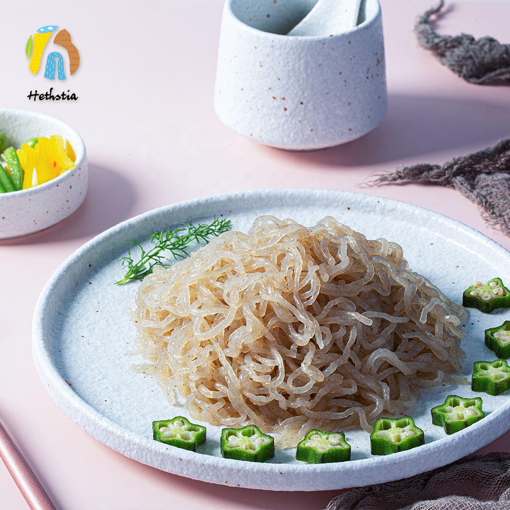 Low carb seaweed alga konjac spaghetti shirataki pasta sugar free