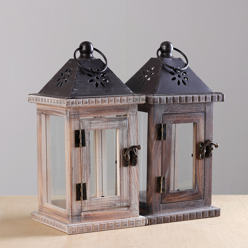Home decorative Handmade wood holiday festival christmas decoration wooden candle holder
