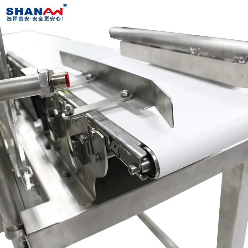 Automatic Food Packaging Checkweigher With Rejection Device Conveyor Belt Weight Scale USB Interface Price High Precision