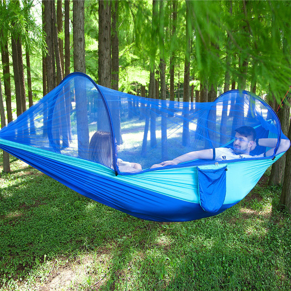 QBH002 Hammock Outdoor-Garden Camping Travel Hammock  Portable Thickened and Widened Canvas Hammock Perfect for Camping Outdoor
