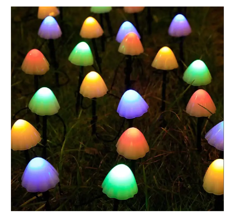 Outdoor Solar Lights For Garden Decor Mini Mushroom Pathway Landscape multi colour Solar Decorative Light