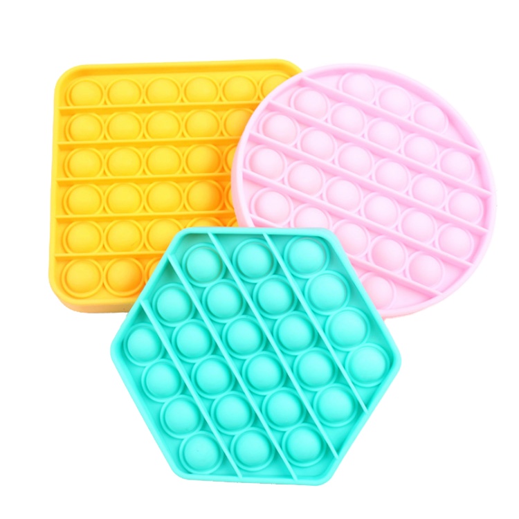 Hot sale product fidget toys pop it game educational push bubble silicone pop bubble fidget toy