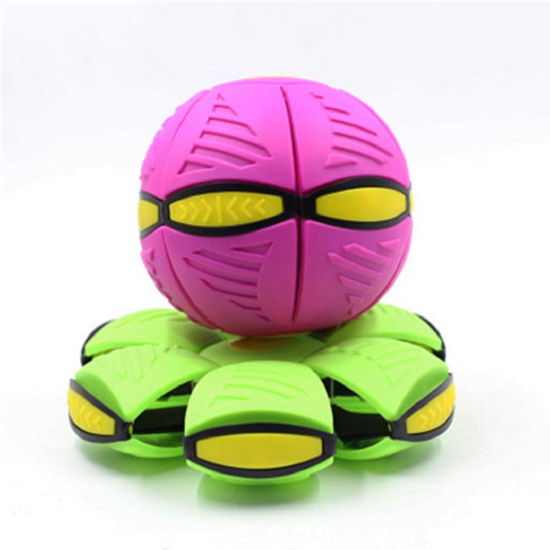 Flying UFO Flat Throw Disc Ball With LED Light Toy Kid Outdoor Garden Beach Game Children's sports balls