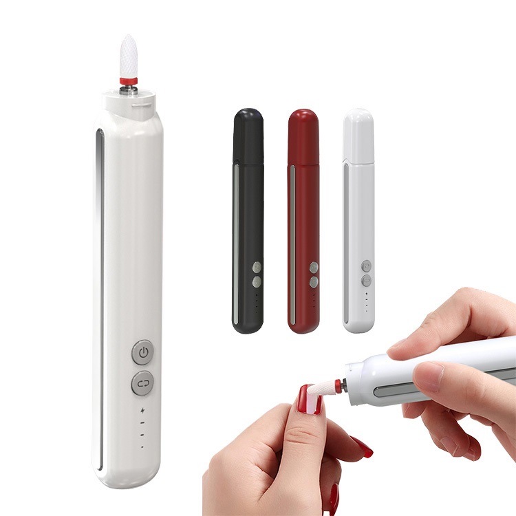 2021 Aifree electric nail drill protable nails drill 5 in 1 bits cordless portable rechargeable nail drill set bits