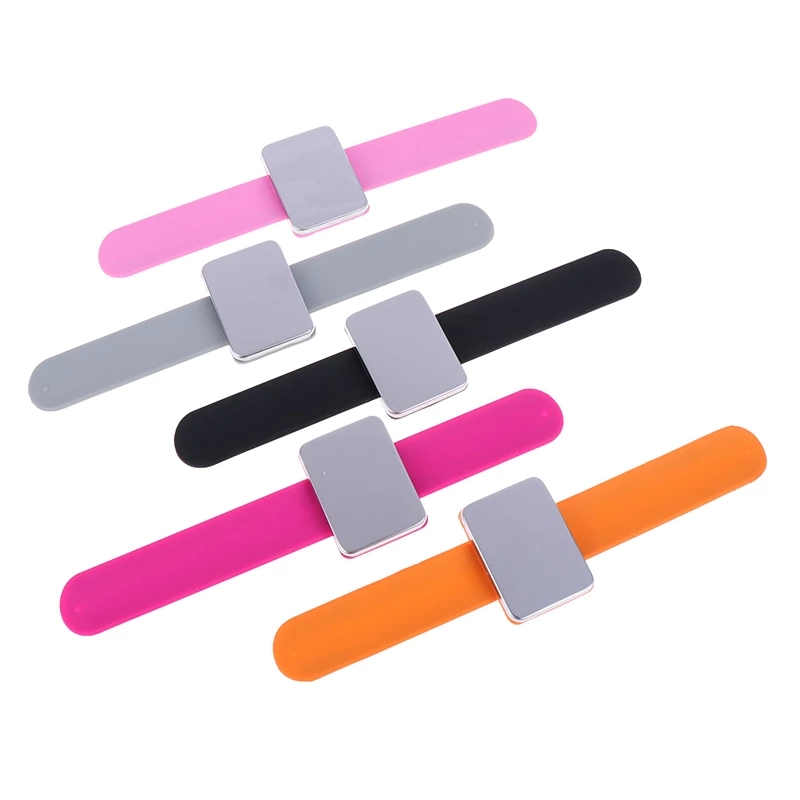 Magnetic Silicone Wrist Strap Bracelet Salon Hairpin Sewing Needle Wristband Hair Styling Tool