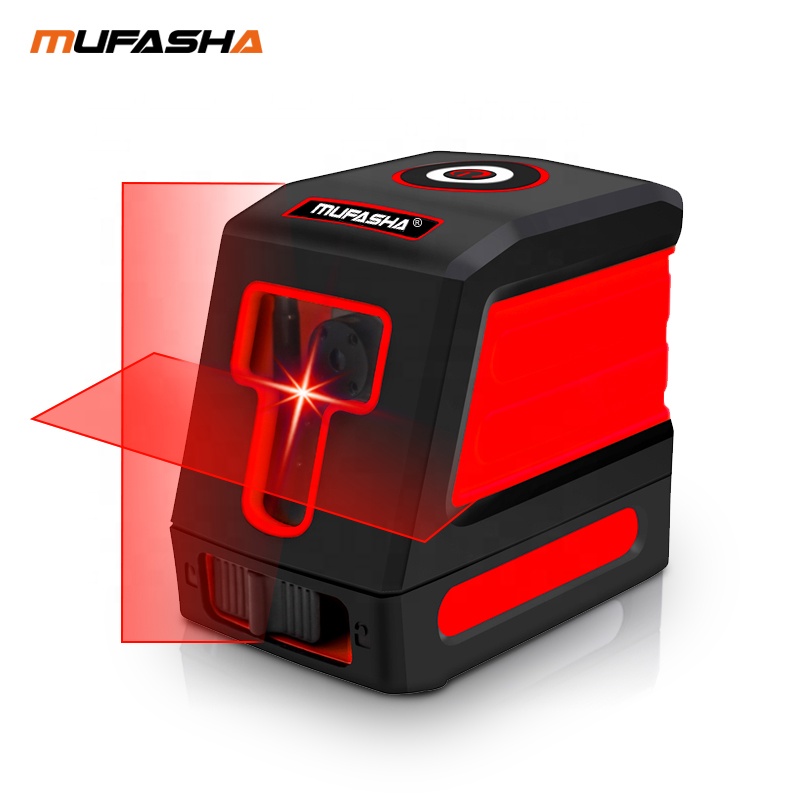 MUFASHA automatic self-leveling two cross line red beam laser level