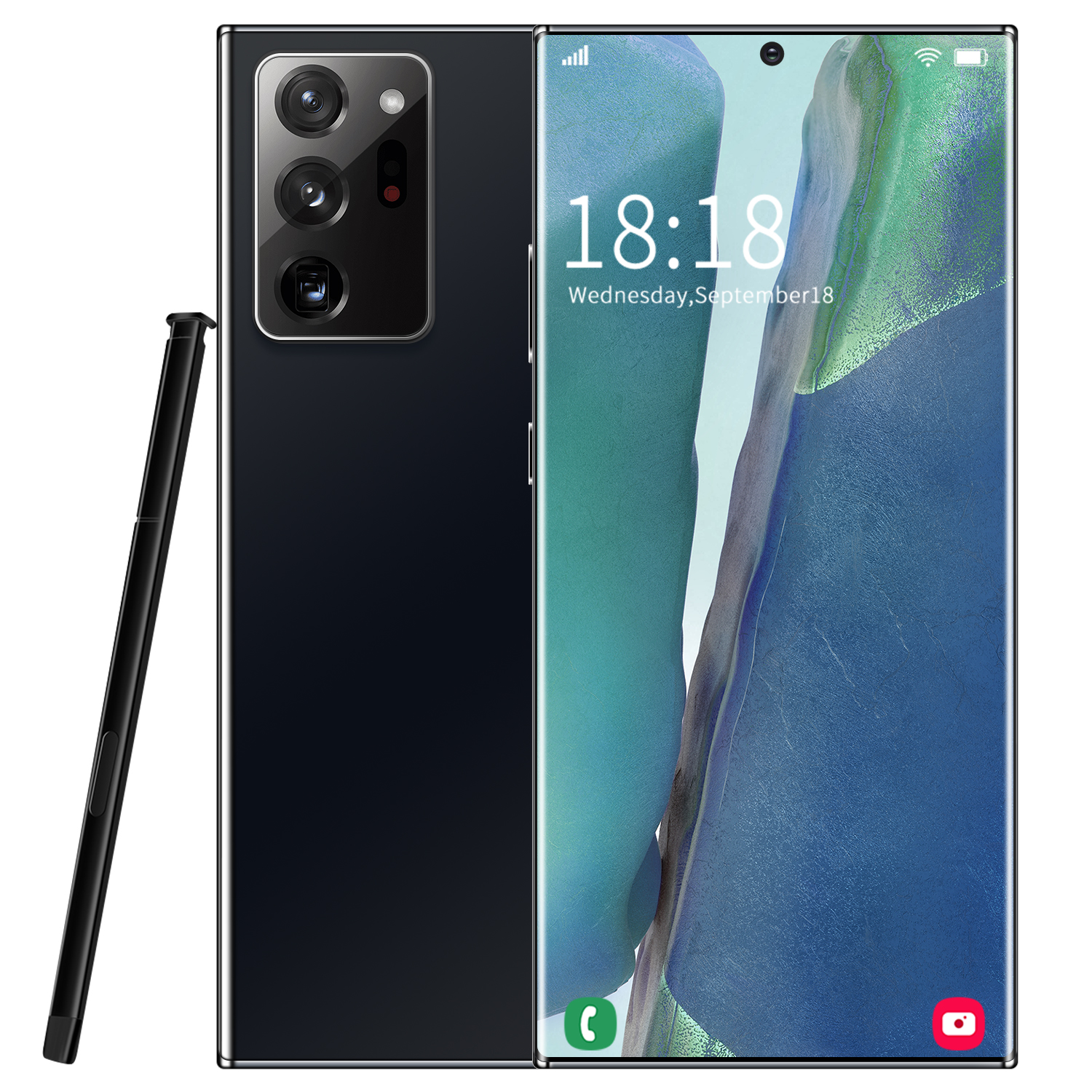 Смартфон Note 20 U + с разблокировкой по отпечатку пальца, 6,9 дюйма HD + 4G, б/у смартфоны для мобильных телефонов с поддержкой OEM / ODM