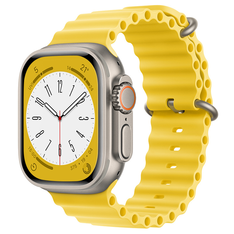 Силиконовый браслет Ocean для Apple watch band 49 мм 44 мм 40 мм 45 мм 41 мм 42 мм 38 мм 40 44 45 мм, iWatch series 7 6 3 se Ultra 8