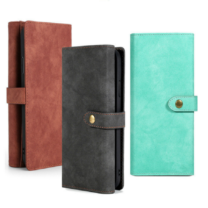 Mobile phone bags & cases Detachable Leather Phone Wallet Magnetic Flip Case Shockproof Cell Phone Case with Credit Card Slots