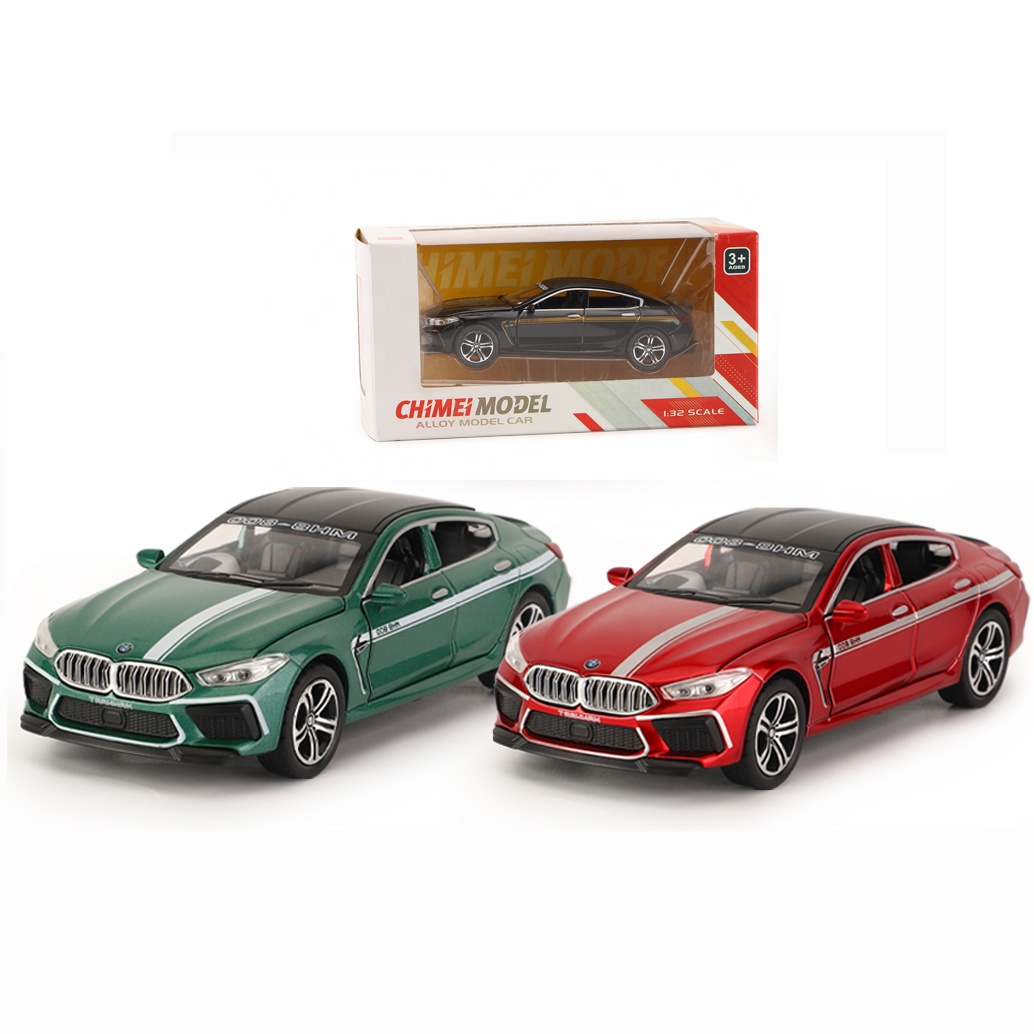 Модель автомобиля из литая под давлением QSTOYS 1:32, игрушка из коллекции металлических игрушек со звуком и подсветкой для детей