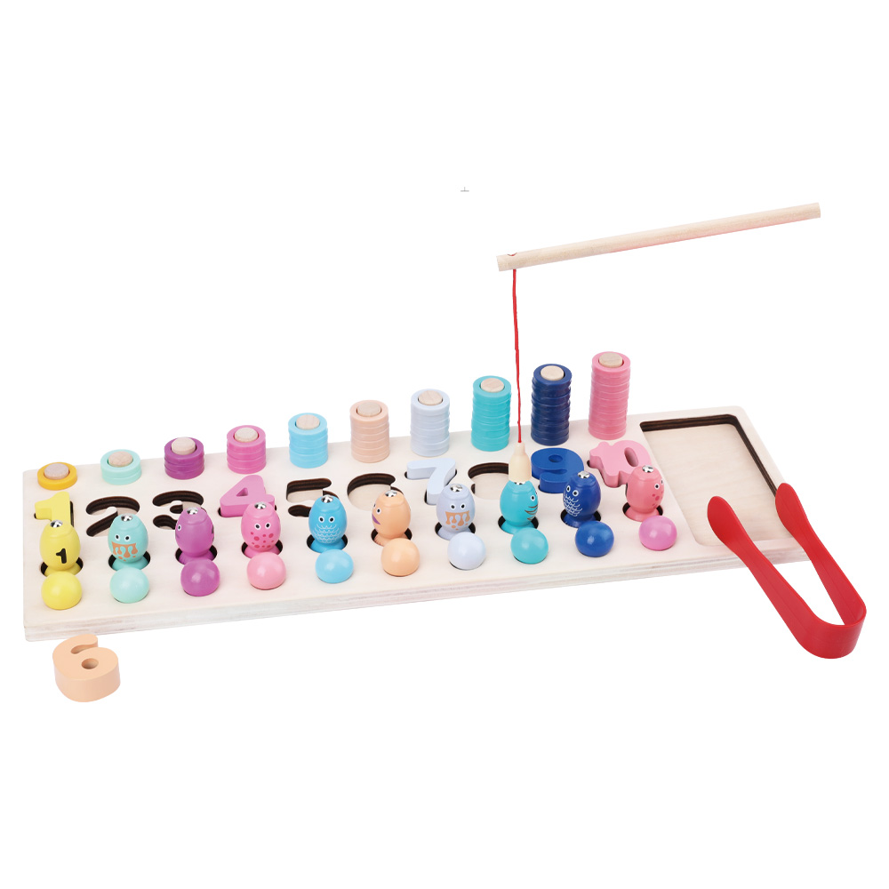 Qilong montesori toys wooden toys early educational 4 in 1 matching board game other baby kids learning educational toys wooden