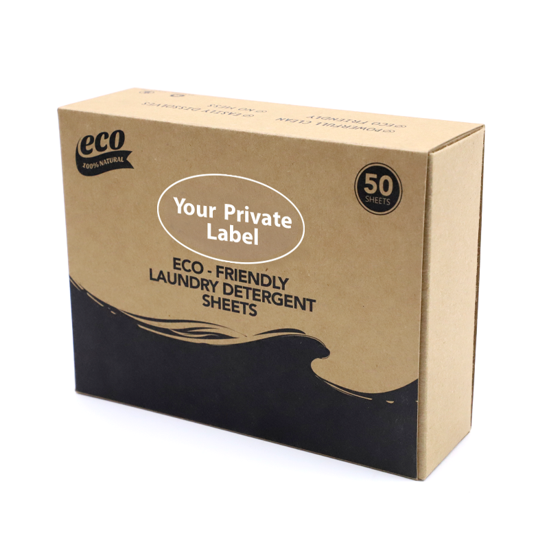 Eco-friendly Biodegradable Pure Natural Plant Laundry Detergent Sheet/Strips Portable Travel Laundry Sheets