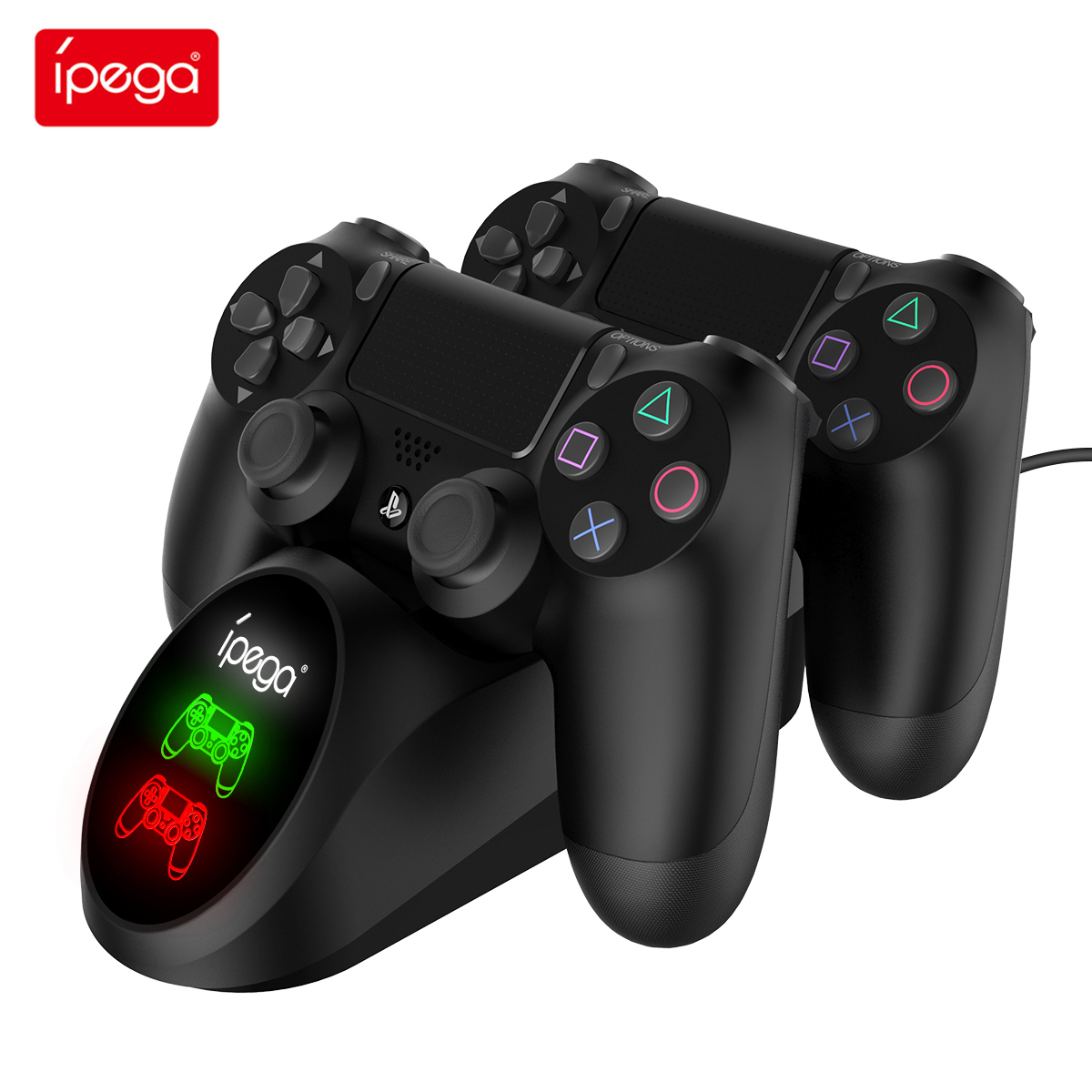 IPEGA игровая станция 4, оптовая продажа, контроллер, зарядное устройство, док-станция для игр, USB-кабель, аксессуары, игровая станция 4, геймпад, джойстик