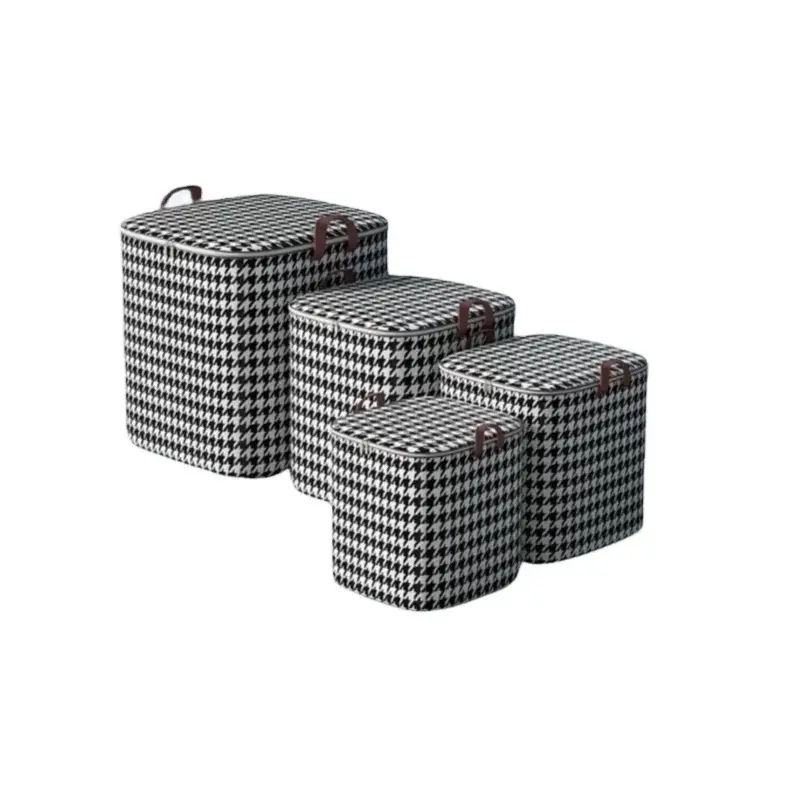Large Storage Bags Clothes Foldable Closet Organizers Containers with Durable Handles Thick Fabric for Blanket Comforter Bedding