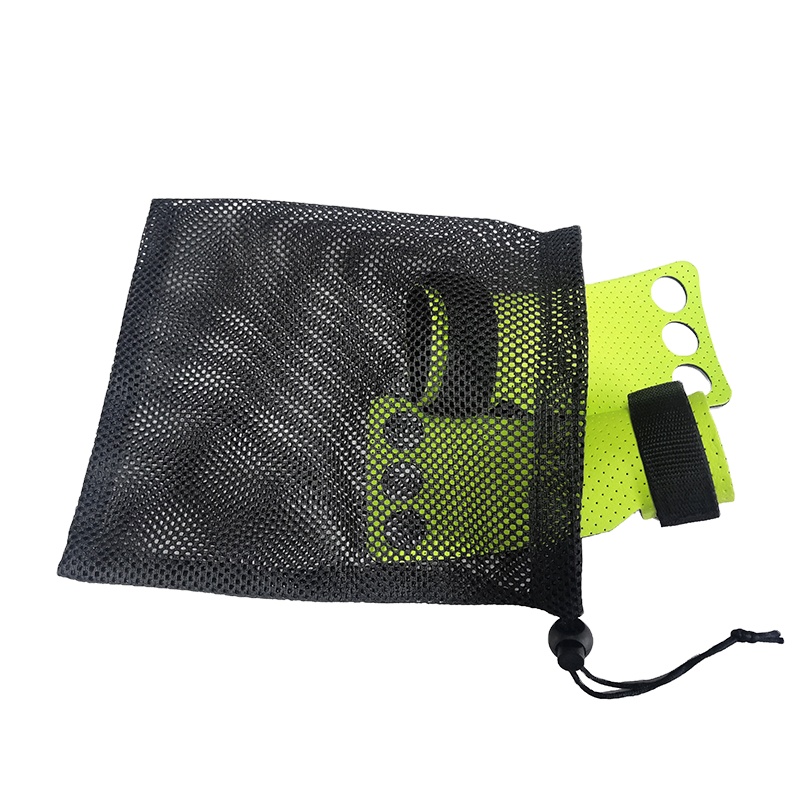 Wholesale fitness cotton mesh carrying bag for jump ropes, massage balls and other fitness accessories